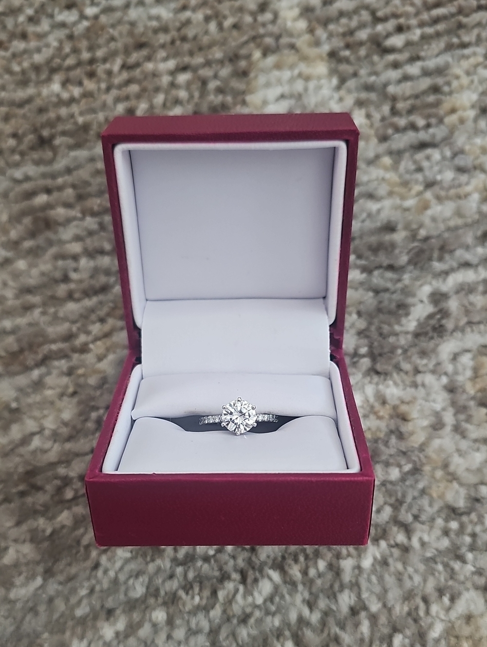 Helzberg Moissonite Engagement Ring